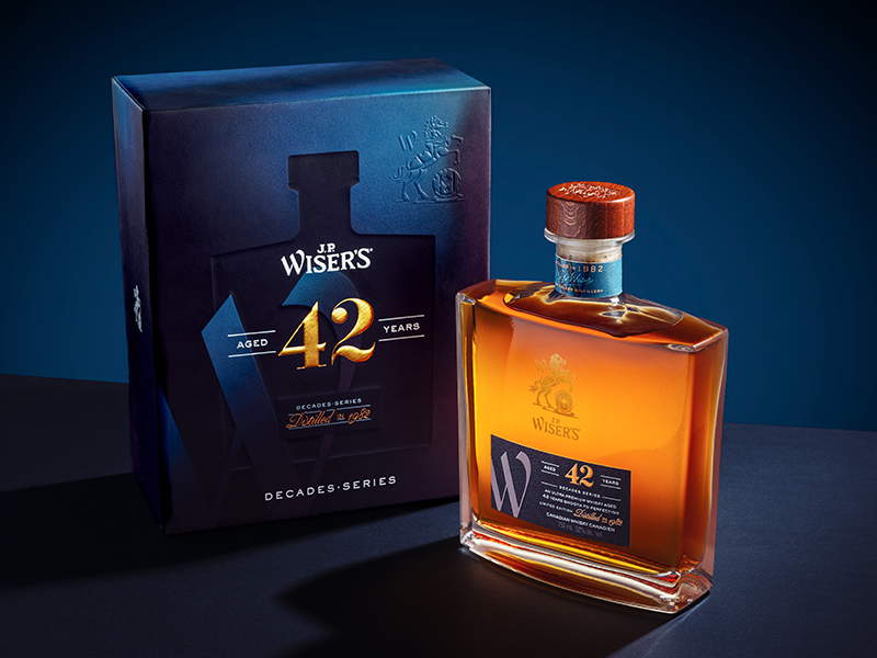 J.P. Wiser's 42 Year Old Canadian Whisky. Image courtesy J.P. Wiser's.