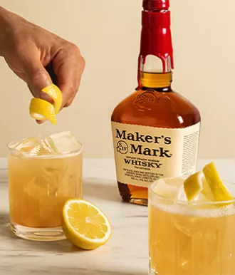 The Maker's Mark Gold Rush cocktail. Image courtesy Maker's Mark.