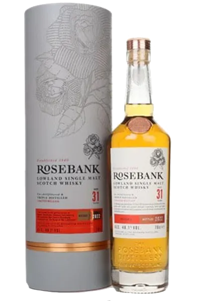 Rosebank 31 Years Old. Image courtesy Ian Macleod Distillers.