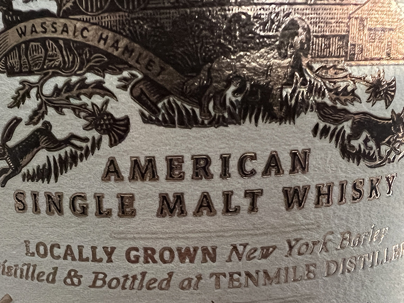 The label for Little Rest American Single Malt. Photo ©2024, Mark Gillespie/CaskStrength Media.