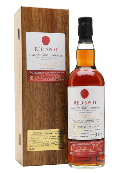 Red Spot 1991. Image courtesy The Whisky Exchange.