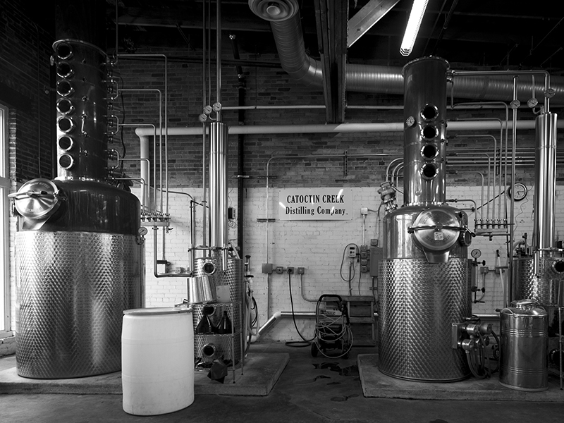 The stills at Catoctin Creek Distilling in Purcellville, Virginia. File photo ©2024, Mark Gillespie/CaskStrength Media.