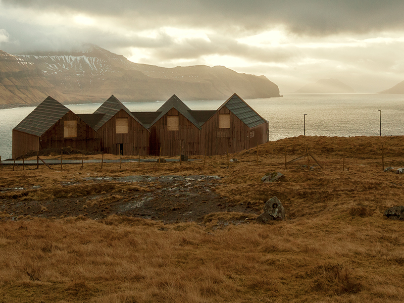 The Faer Isles Distillery warehouses in the Faroe Islands. Image courtesy Faer Isles Distillery.