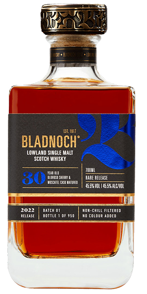 Bladnoch 30 Years Old. Image courtesy Bladnoch Distillery.