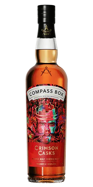 Compass Box Crimson Casks Blended Malt Scotch Whisky. Image courtesy Compass Box.