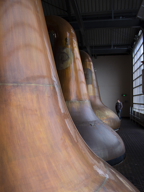 The stills at Aultmore Distillery in Speyside. File photo ©2024, Mark Gillespie/CaskStrength Media.