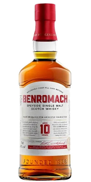 Benromach 10 Years Old. Image courtesy Gordon & MacPhail.