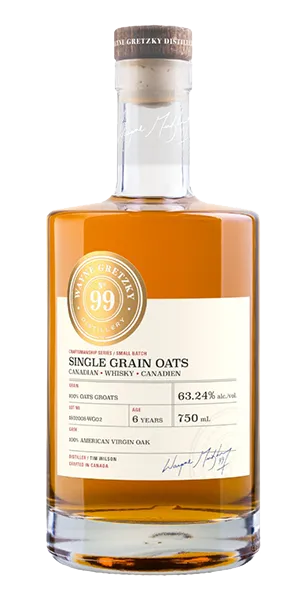 Wayne Gretzky No. 99 Single Grain Oats Whisky. Image courtesy Wayne Gretzky Estates.