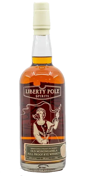 Liberty Pole Spirits Old Monongahela Full Proof Rye Whiskey. Image courtesy Liberty Pole Spirits.