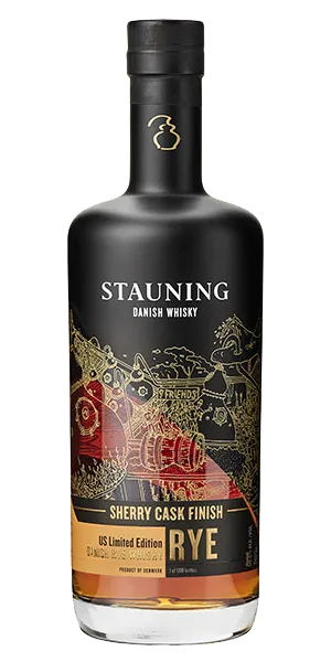 Stauning Sherry Cask Finish US Edition. Image courtesy Stauning Distillery.