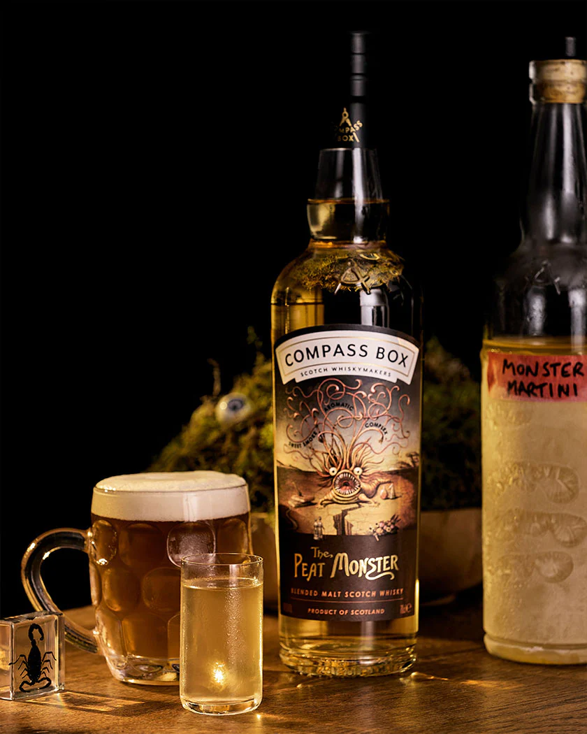 Compass Box's Peat Monster Boilermaker. Image courtesy Compass Box Whisky.