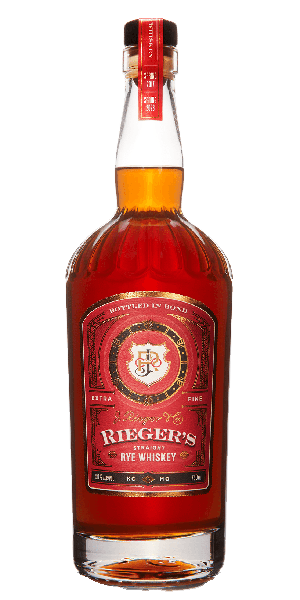 Rieger's Straight Rye Whiskey. Image courtesy J. Rieger & Co.