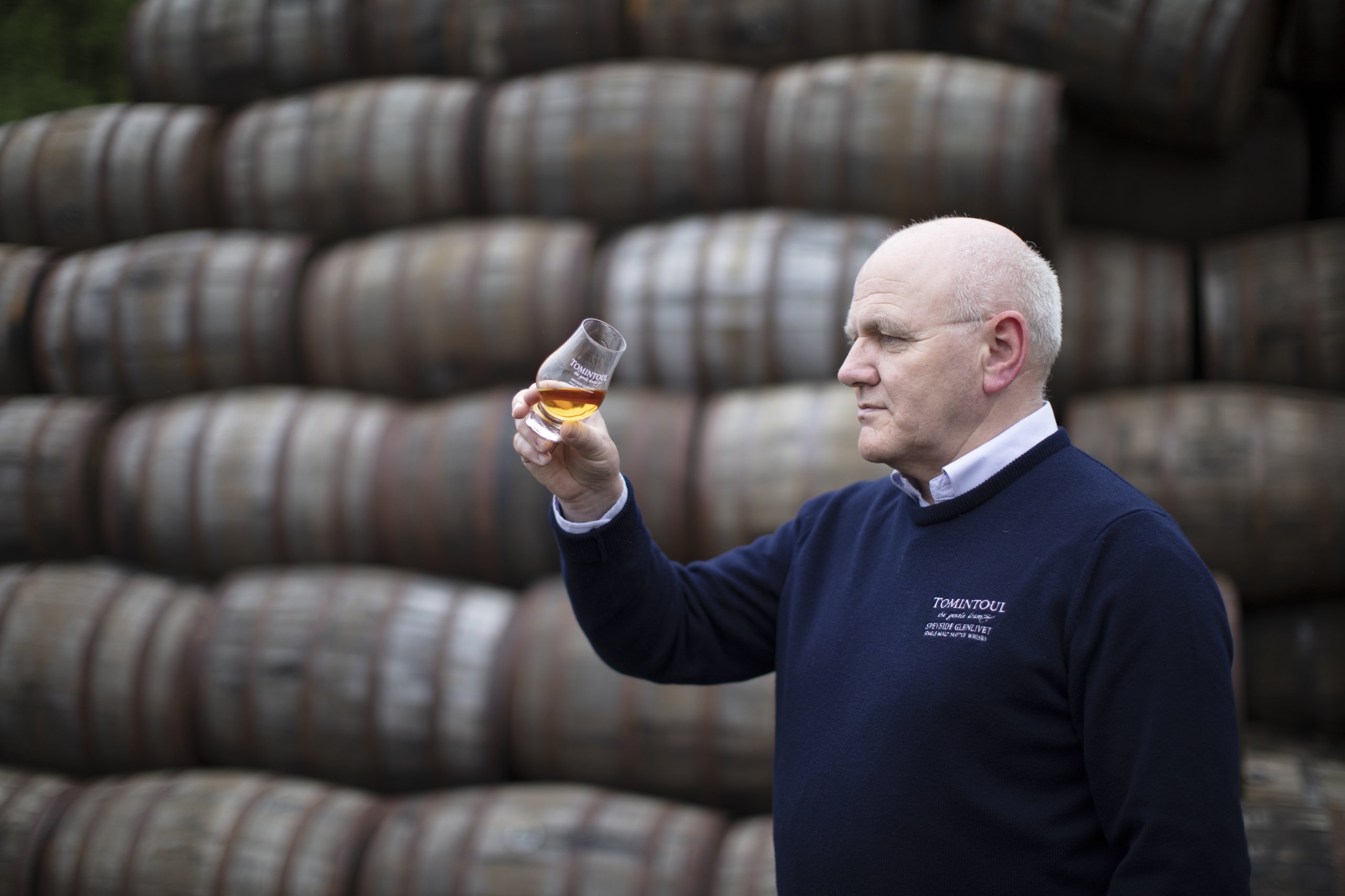 Tomintoul Master Distiller Robert Fleming. Image courtesy Angus Dundee Distillers.