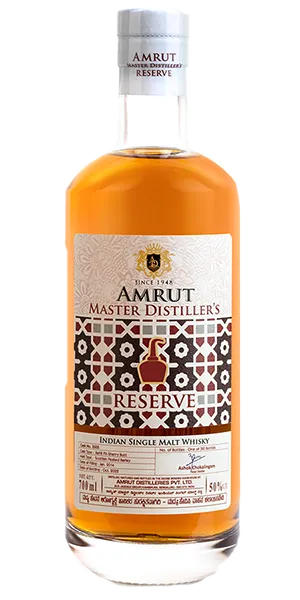 Amrut Master Distiller's Reserve. Image courtesy Amrut Distilleries.