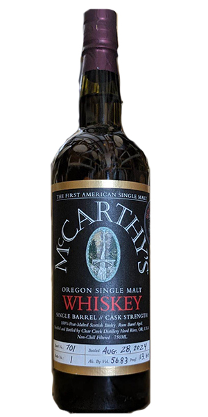 McCarthy's Rum Barrel. Image courtesy Hood River Distillers.