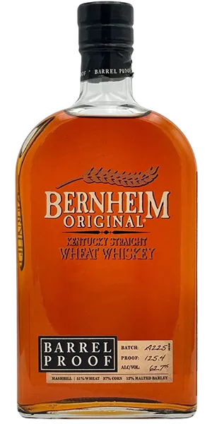 Bernheim Barrel Proof Batch A225. Image courtesy Heaven Hill.