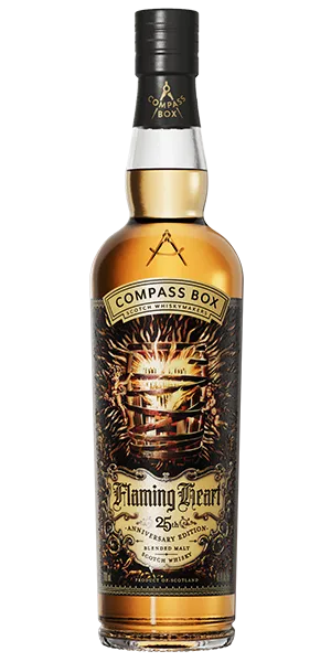 Compass Box Flaming Heart 25th Anniversary Edition. Image courtesy Compass Box Whisky.