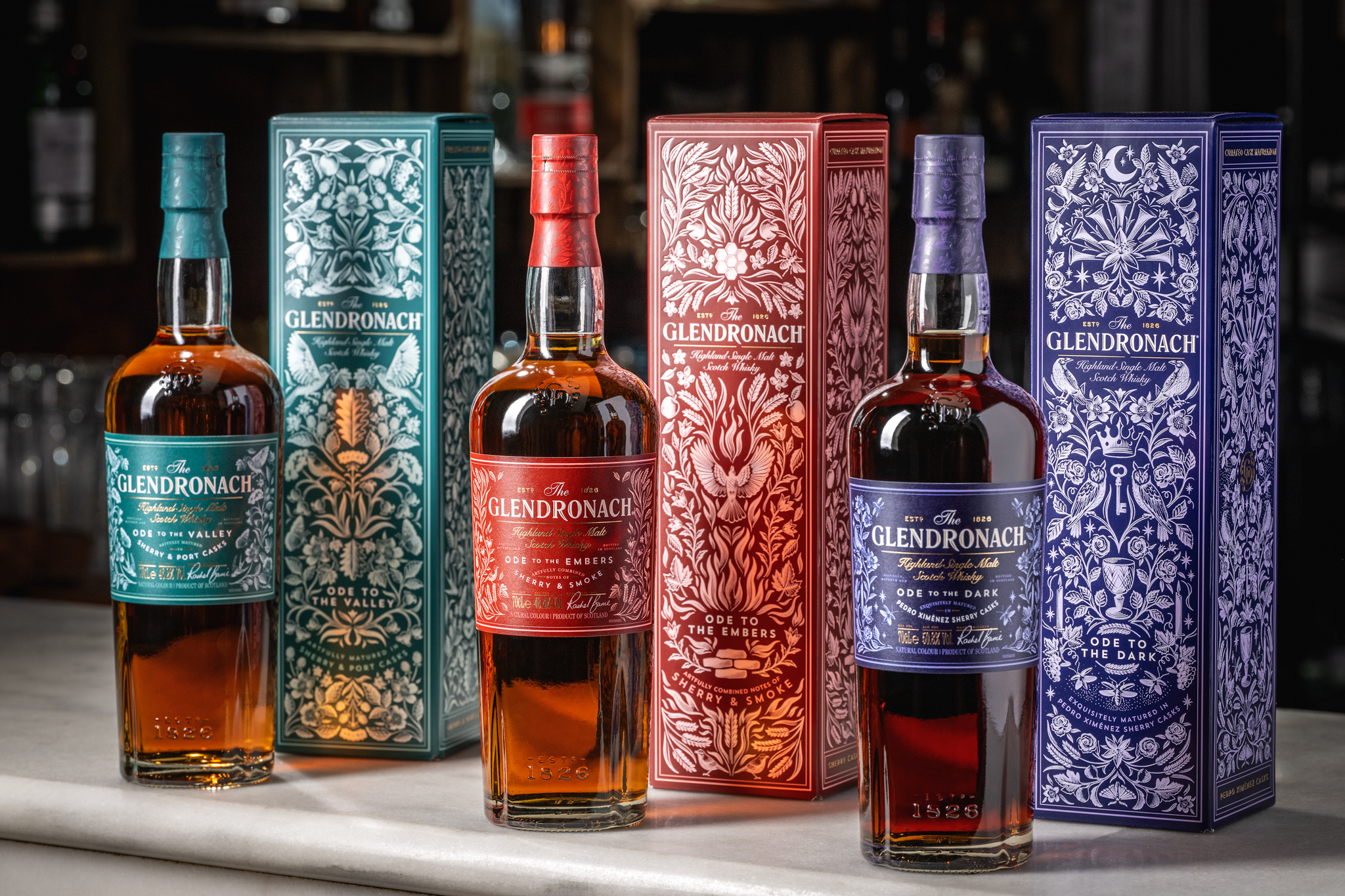The Glendronach Master's Anthology Series. Image courtesy Brown-Forman.