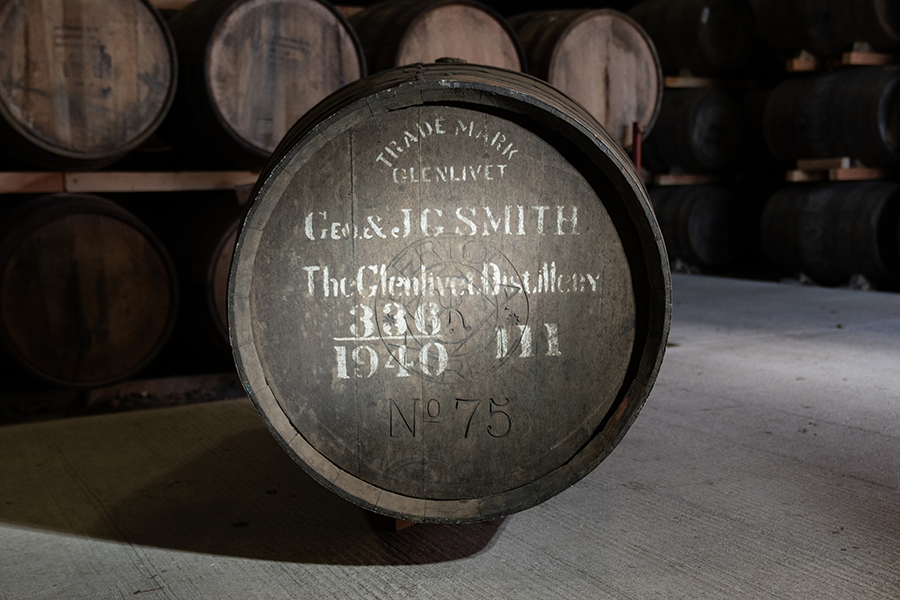 The cask that held Gordon & MacPhail's 85-year-old Glenlivet single malt. Image courtesy Gordon & MacPhail.