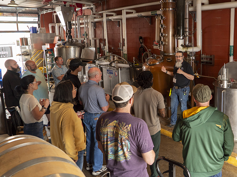 Clay Smith teaches an Executive Bourbon Steward class at Moonshine University. Image courtesy Moonshine University.